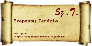 Szepessy Terézia névjegykártya